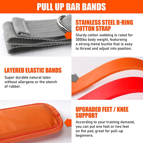 Pull Up Assistance Bands Set Resistance Strap